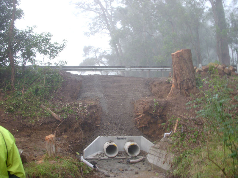 13 metre excavation in rock