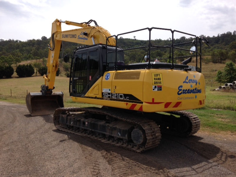 Leroy Excavations tracked excavator